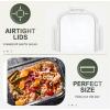 imageKOMUEE 10 Packs 30 oz Glass Meal Prep ContainersGlass Food Storage Containers with LidsAirtight Glass Lunch Bento BoxesMicrowave Oven Freezer and DishwasherWhiteWhite