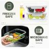 imageKOMUEE 10 Packs 30 oz Glass Meal Prep ContainersGlass Food Storage Containers with LidsAirtight Glass Lunch Bento BoxesMicrowave Oven Freezer and DishwasherWhiteWhite