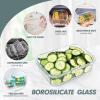 imageKOMUEE 10 Packs Glass Meal Prep Containers with Lids Glass Food Storage Containers Set Airtight Lunch Containers Microwave Oven Freezer and Dishwasher Safe GrayGreen