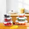 imageKOMUEE 30 Pieces Glass Food Storage Containers Set Meal Prep Containers Set with Snap Locking Lids Airtight Glass Lunch Containers Microwave Oven Freezer ampamp Dishwasher RedWhite